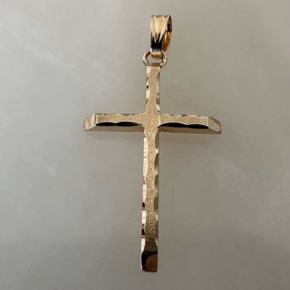 14k Solid Gold Cross - Picture 7 of 15